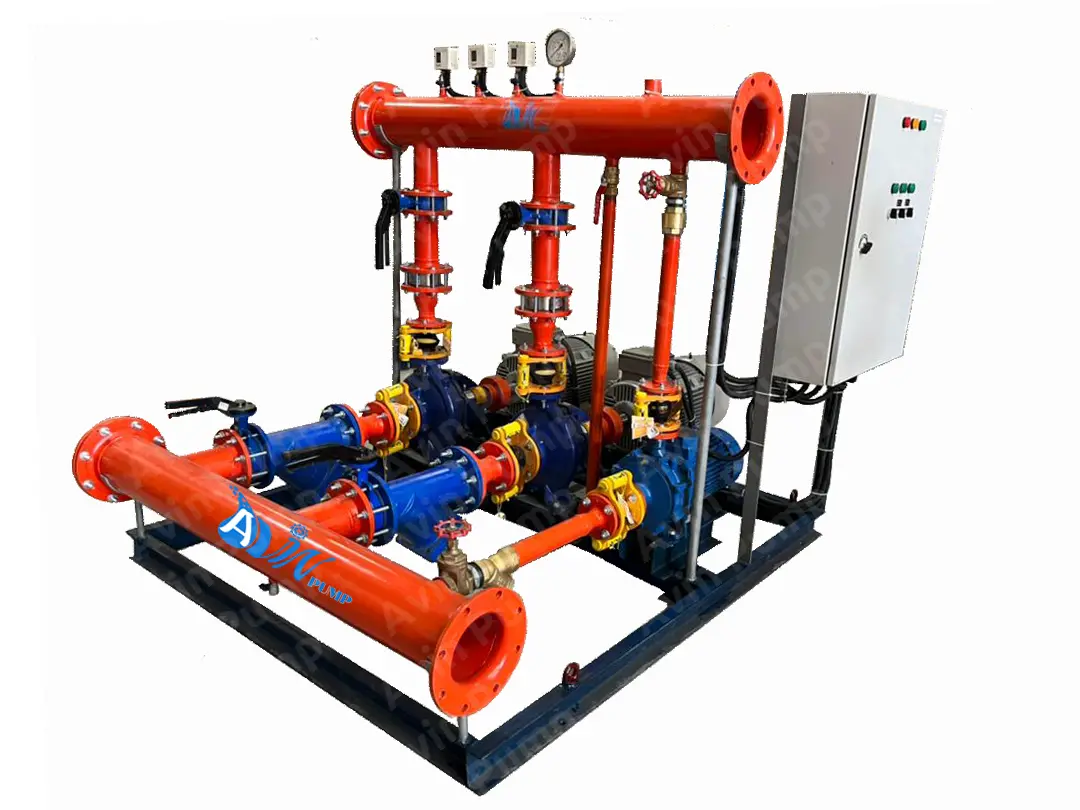 بوستر پمپ آتش نشانی پمپیران مدل ETA100-200/55KW پروانه 200 میل